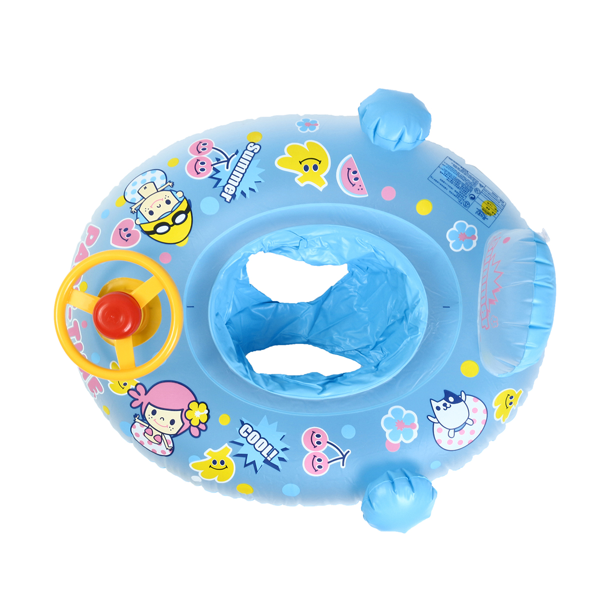 Inflatable-Sunshade-Baby-Kids-Water-Float-Seat-Boat-Swimming-Ring-Pool-Fun-1302996-7