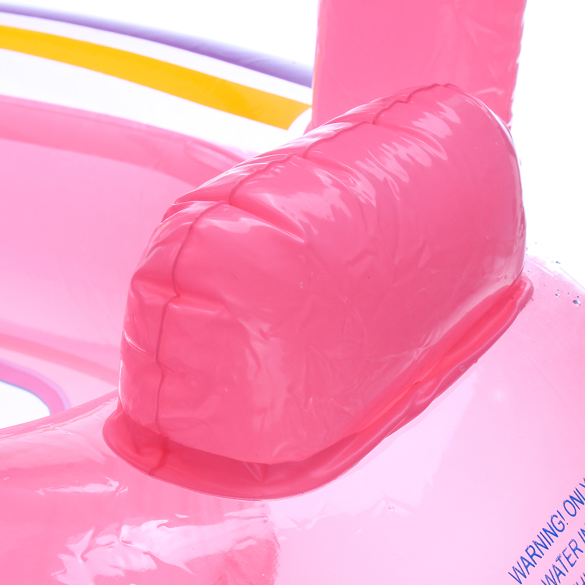 Kids-Baby-Swim-Seat-Boat-Inflatable-Float-Cushion-Sunshade-Swimming-Ring-BluePink-1514902-5