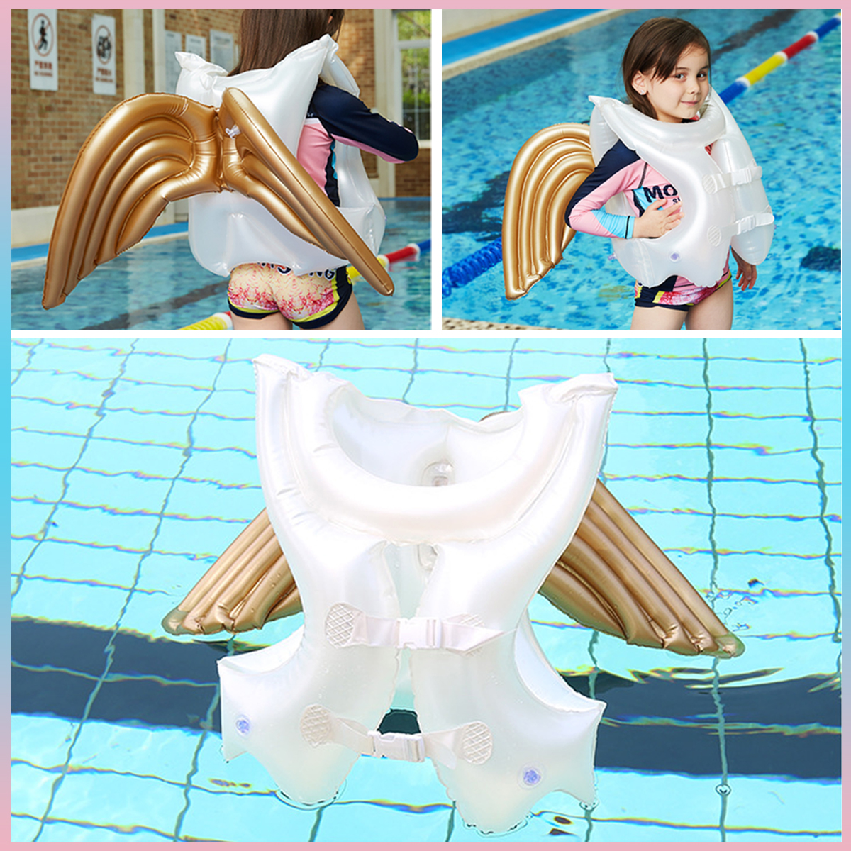 Kids-Children-Life-Jacket-Angel-Wings-Swimming-Pool-Water-Float-Safety-Vest-Swim-Ring-1471818-5