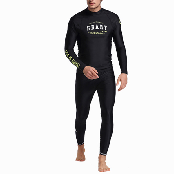 Mens-Skinny-Patchwork-Wter-Protective-Diving-Suit-Swimsuit-for-Men-Swimwear-1177174-5