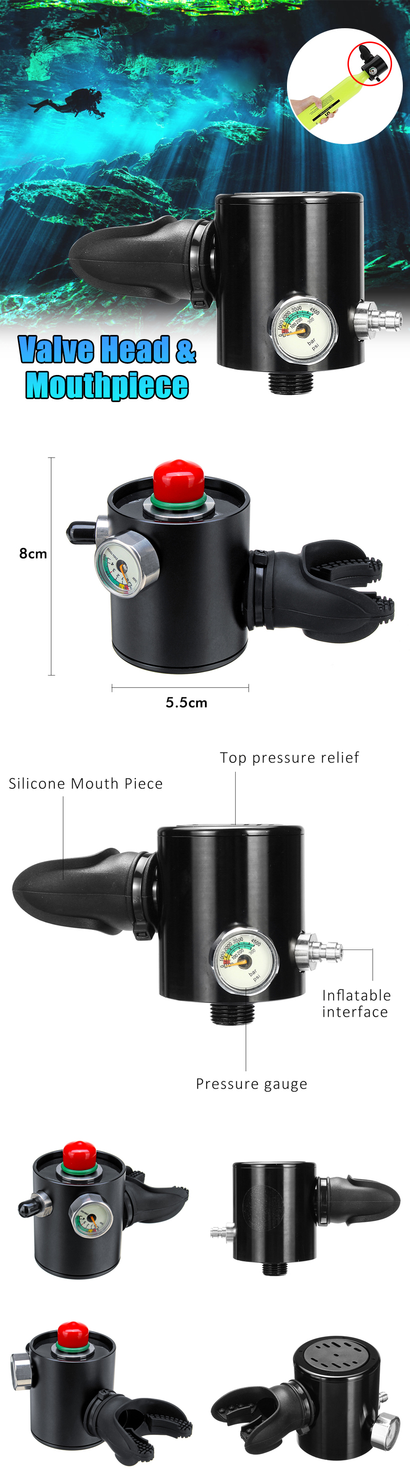 SMACO-Diving-Scuba-Regulator-Oxygen-Tank-Adapter-Snorkeling-Mouthpiece-Octopus-Diving-Accessories-1439913-1