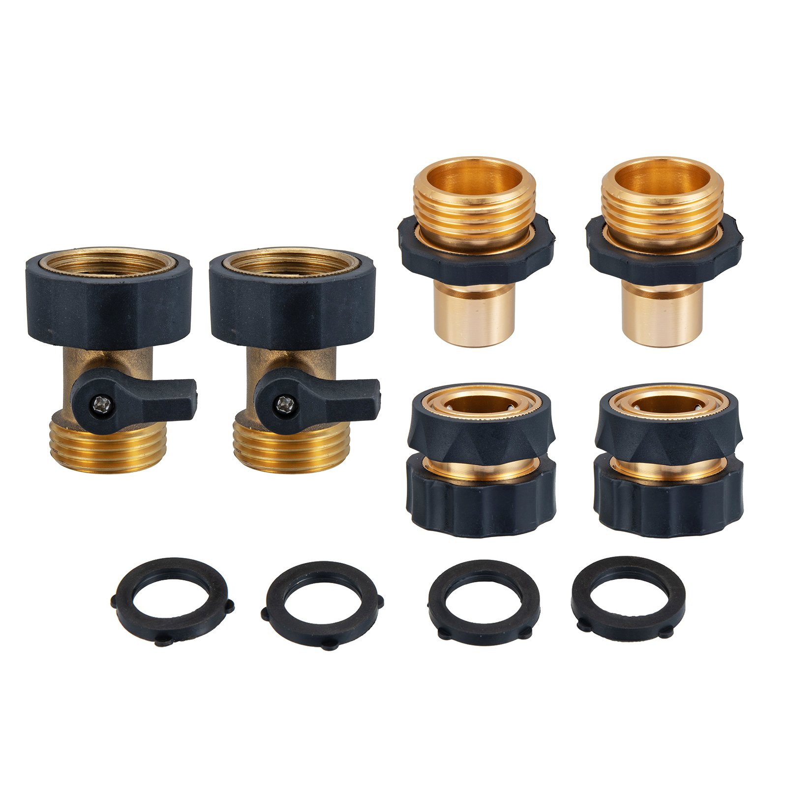 34-Garden-Hose-Quick-Connect-Water-Hose-Fit-Brass-Female-Male-Connector-Set-1943824-1