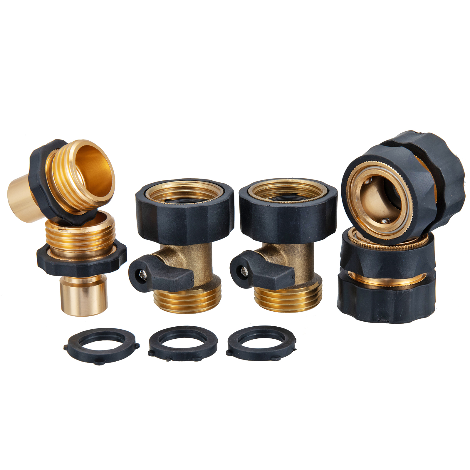 34-Garden-Hose-Quick-Connect-Water-Hose-Fit-Brass-Female-Male-Connector-Set-1943824-2