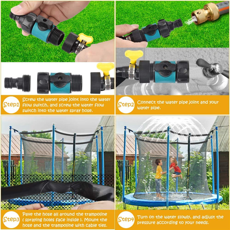 810121520m-Trampoline-Sprinkler-Water-Spray-Kids-Outdoor-Backyard-Waterpark-Game-1733352-5