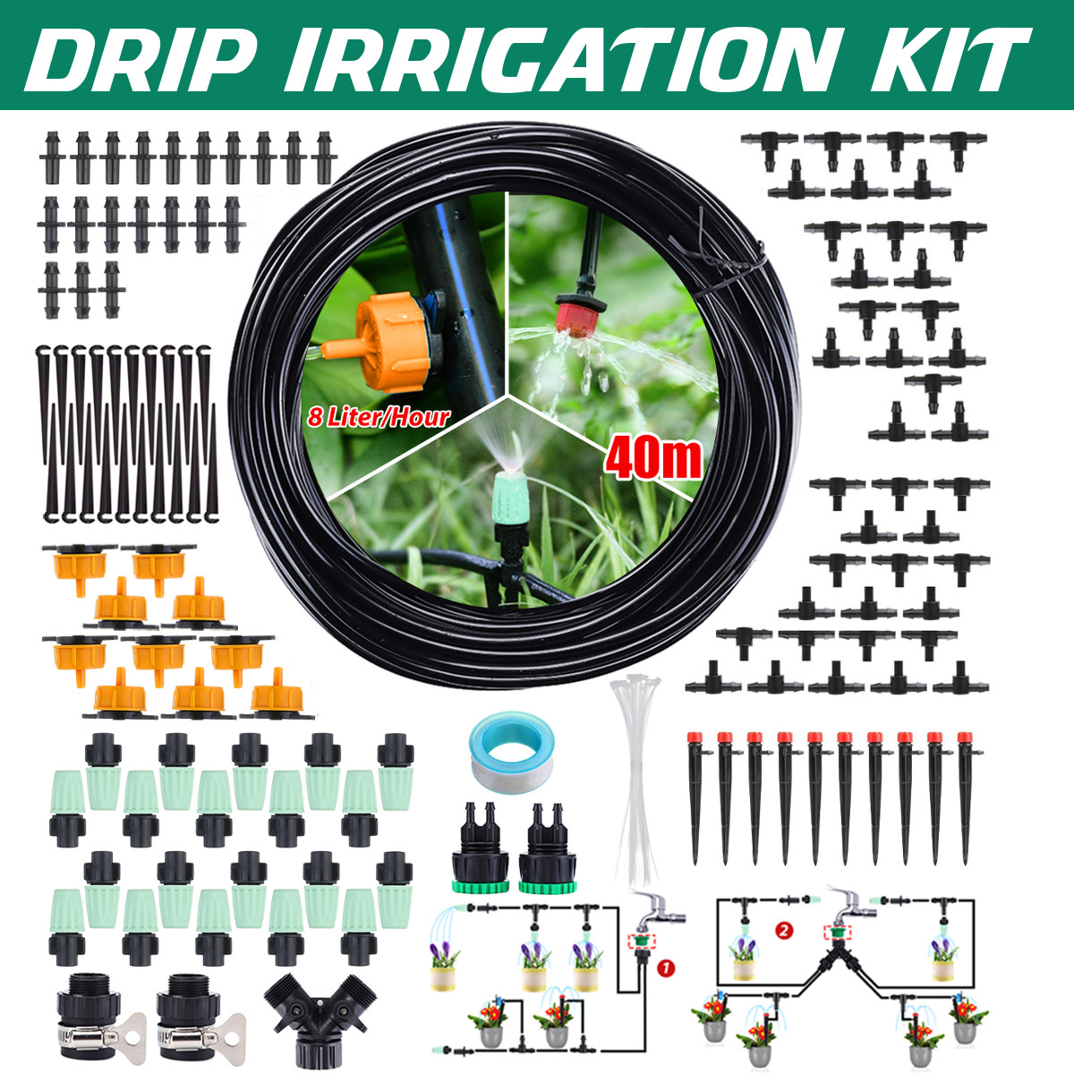CAVEEN-131Ft40M-Automatic-Drip-Irrigation-DIY-Garden-Plant-Watering-Kit-Micro-Drip-Irrigation-System-1897661-1