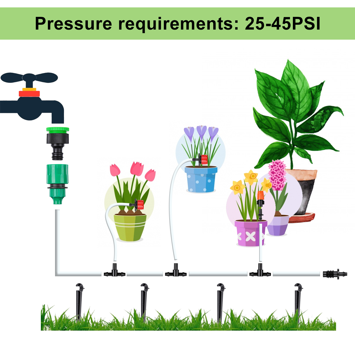 GOTGELIF-164pcs-Drip-Irrigation-System-Micro-Drip-Irrigation-Kit-DIY-Patio-Plant-Watering-Kit-Garden-1517591-4