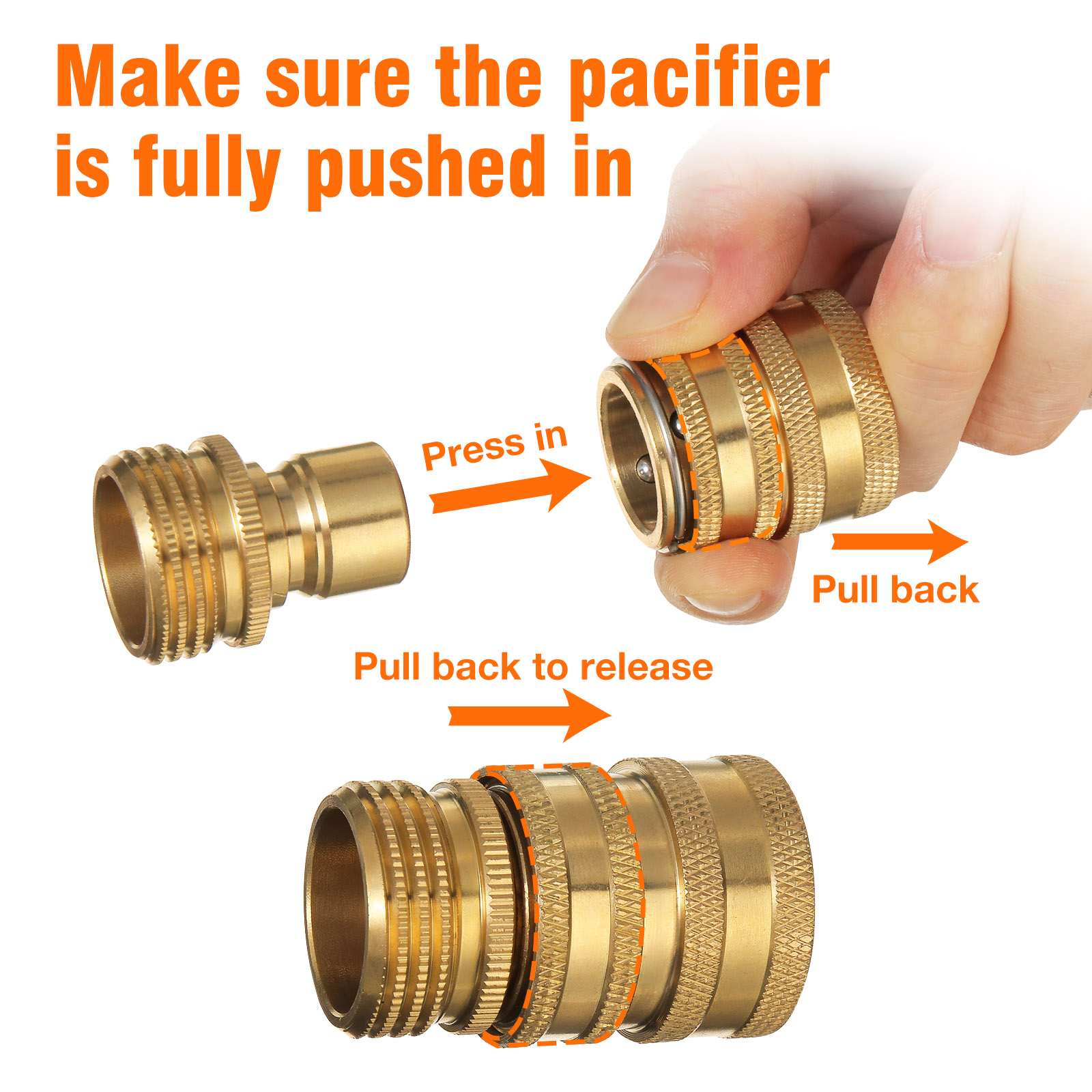 MATCC-Brass-Inner-Teeth-Quick-Connector-Set-34quot-GHT-Brass-Garden-Hose-Quick-Connector-With-Washer-1898352-4