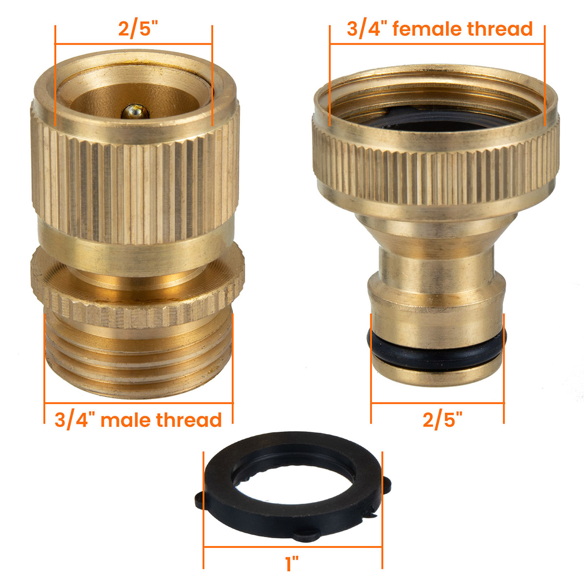 MATCC-Brass-Inner-Teeth-Quick-Connector-Set-34quot-GHT-Brass-Garden-Hose-Quick-Connector-With-Washer-1898352-6