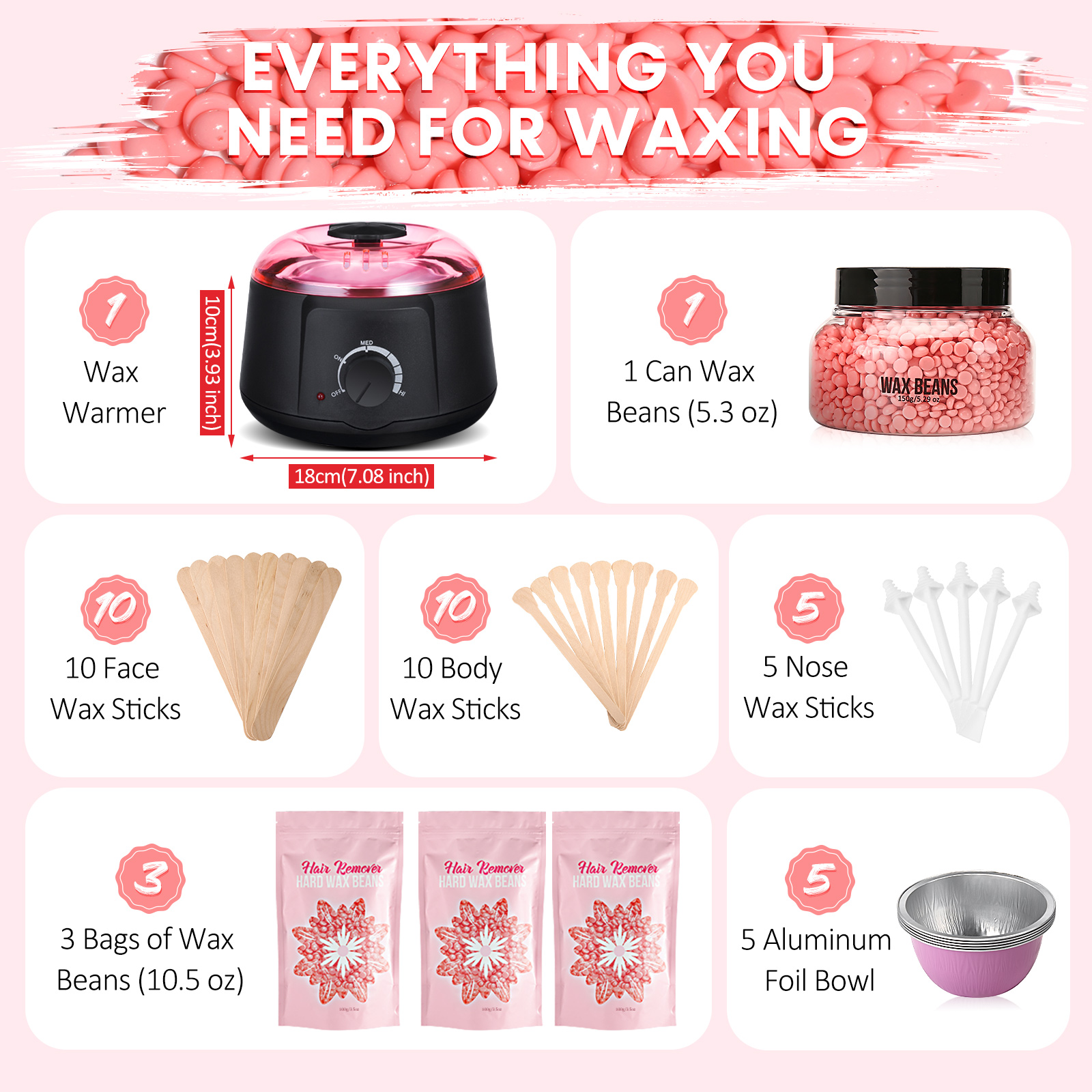 Waxing-Hair-Removal-Set-Wax-Machine-Warmer-Heater-Beads-Spatulas-Bowls-Depilatory-Tools-1940368-13