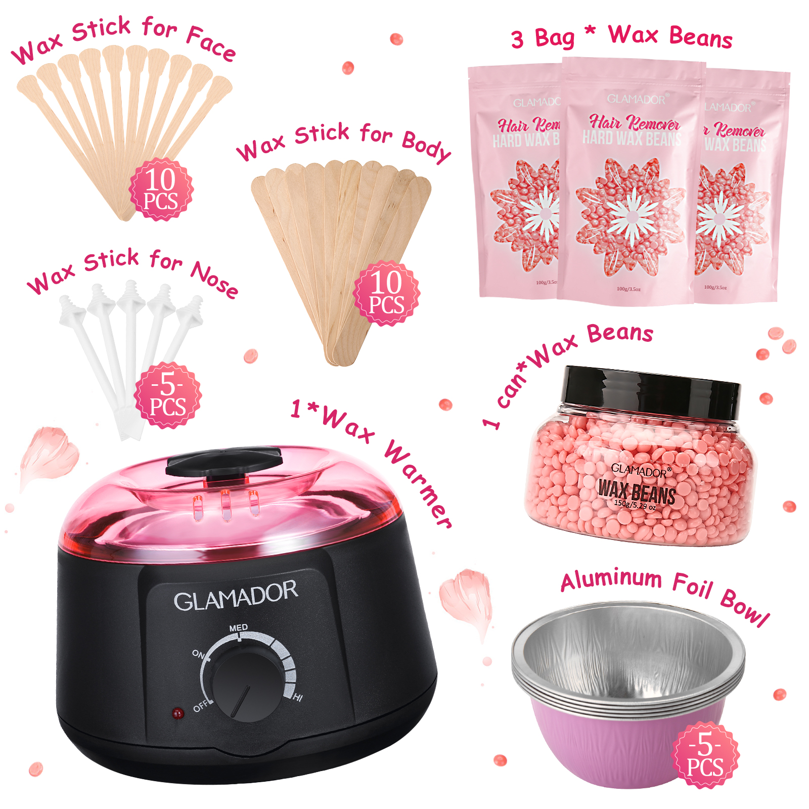 Waxing-Hair-Removal-Set-Wax-Machine-Warmer-Heater-Beads-Spatulas-Bowls-Depilatory-Tools-1940368-14