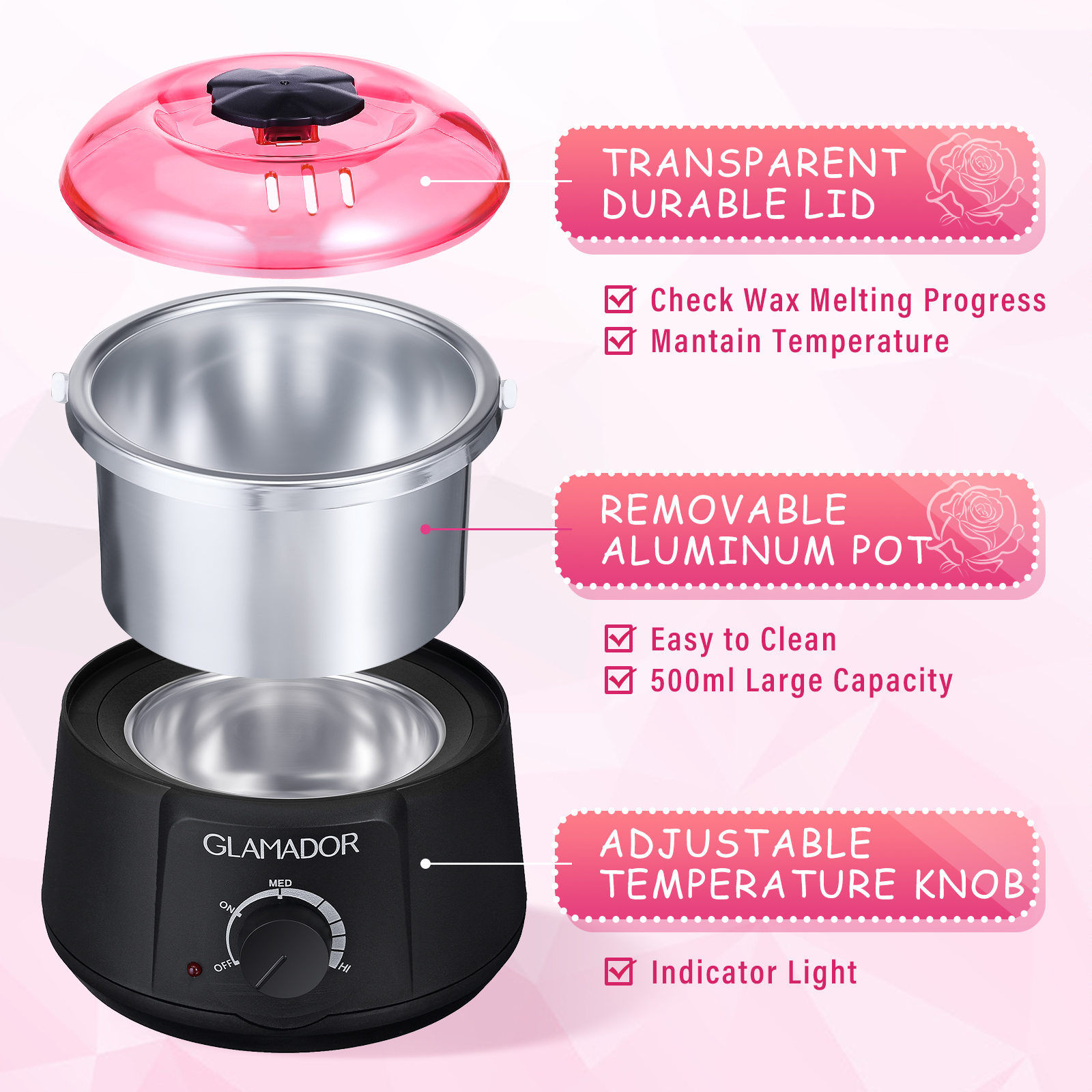 Waxing-Hair-Removal-Set-Wax-Machine-Warmer-Heater-Beads-Spatulas-Bowls-Depilatory-Tools-1940368-5