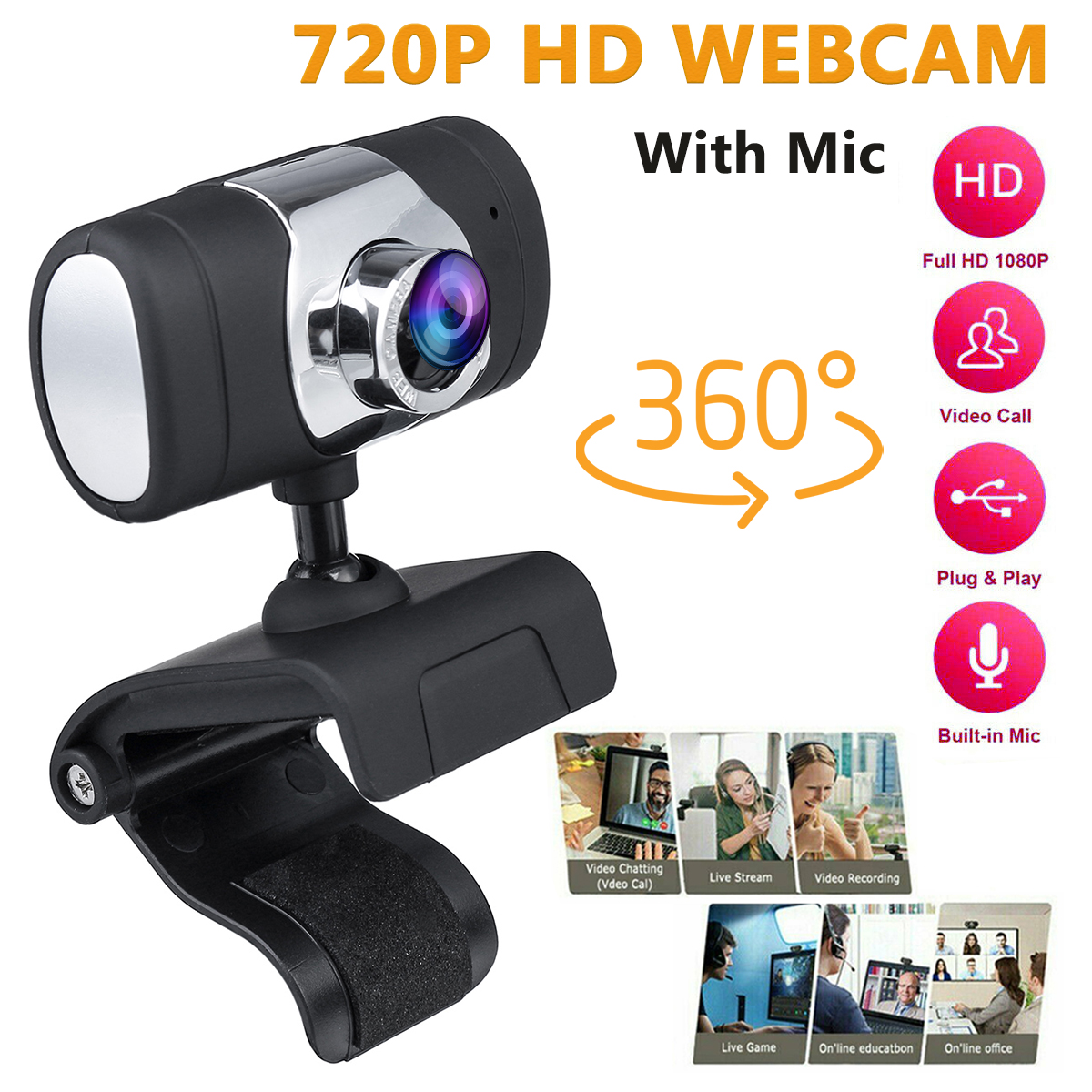 Full-HD-720P-PC-Laptop-Camera-USB-20-Webcam-Video-Calling-Web-Cam-W-Microphone-Camera-1684337-1