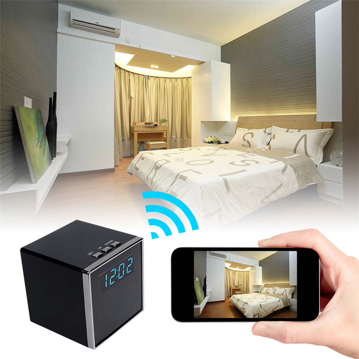 HD-1080P-WiFi-Wireless-Camera-Clock-Home-Security-Camera-Night-Vision-1198269-4