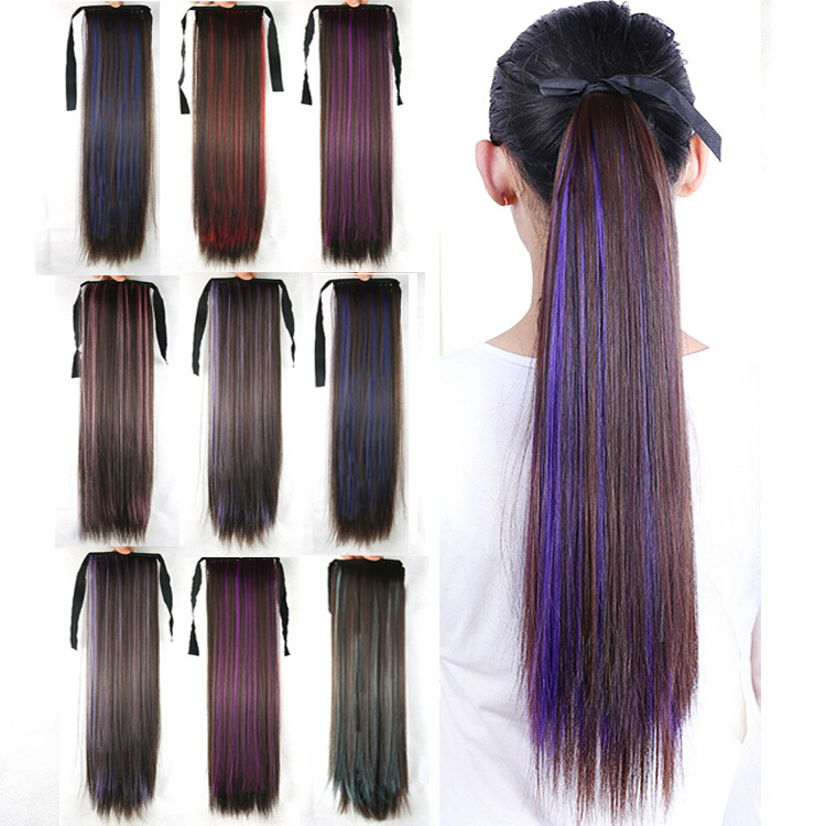 6-Colors-Bleaching-Dyeing-Long-Ponytail-Colored-Pear-Curly-Wig-Gradient-Wig-Piece-1791189-1