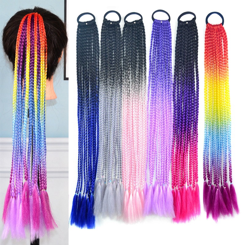 Halloween-Colored-Dirty-Braids-High-Temperature-Fiber-Crochet-Small-Hair-Braids-Ponytail-Hair-Extens-1731037-1