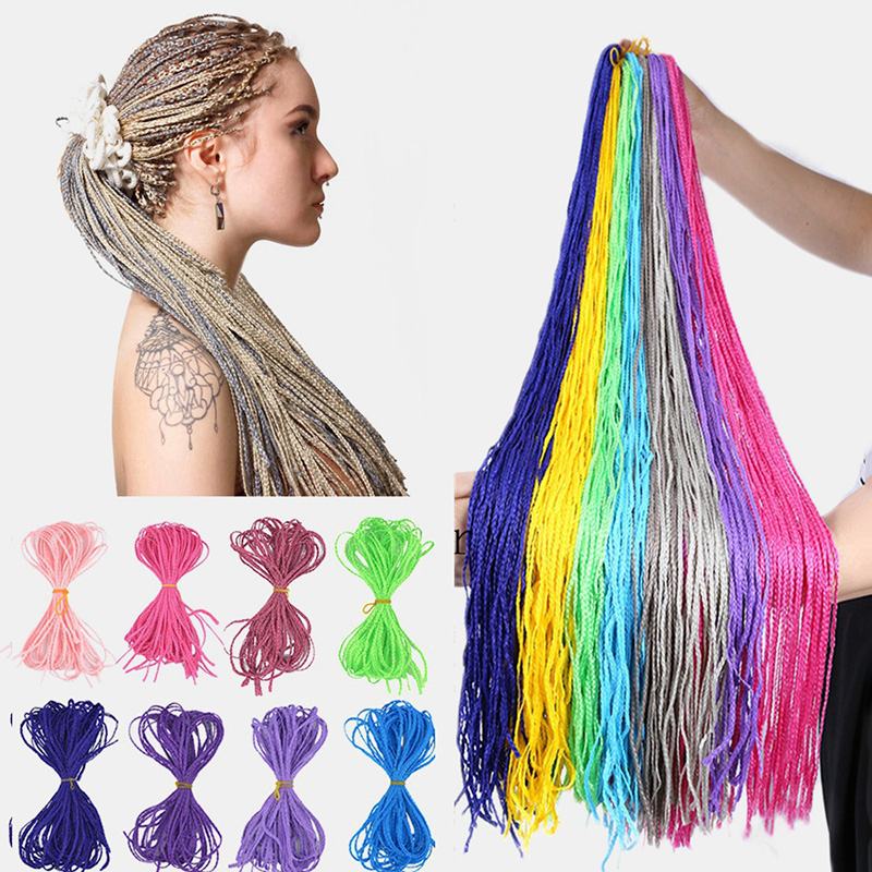 Halloween-Crochet-Box-Braids-Hair-Bundles-Colored-Dirty-Braids-Ponytail-Synthetic-Hair-Extensions-1731078-3