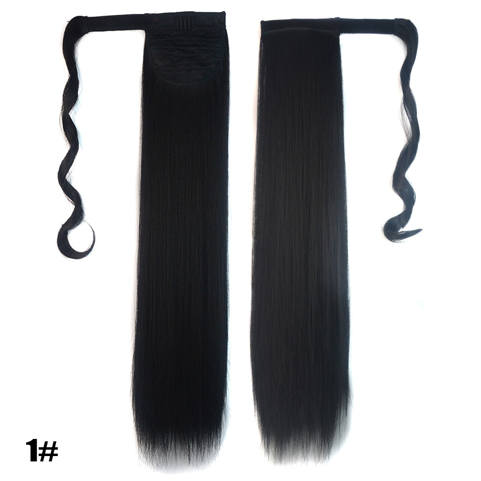Long-Straight-Ponytail-Womens-Synthetic-Hair-Extensions-6-Colors-Magic-Tape-Clip-In-Hairpiece-Chocol-1234230-3