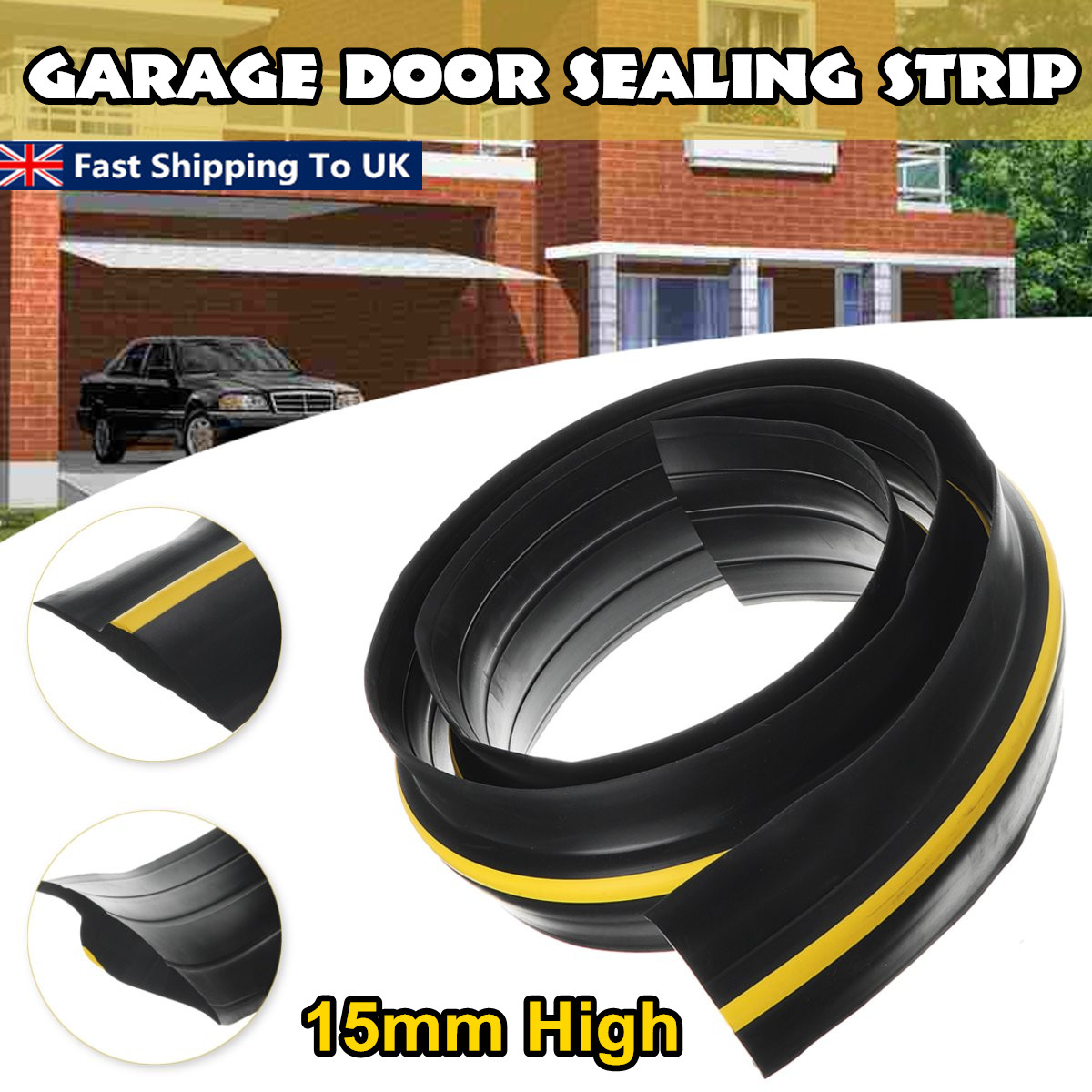 15mm-Garage-Door-Sealing-Strip-Mount-Threshold-Weather-Seal-Draught-Excluder-1689711-1