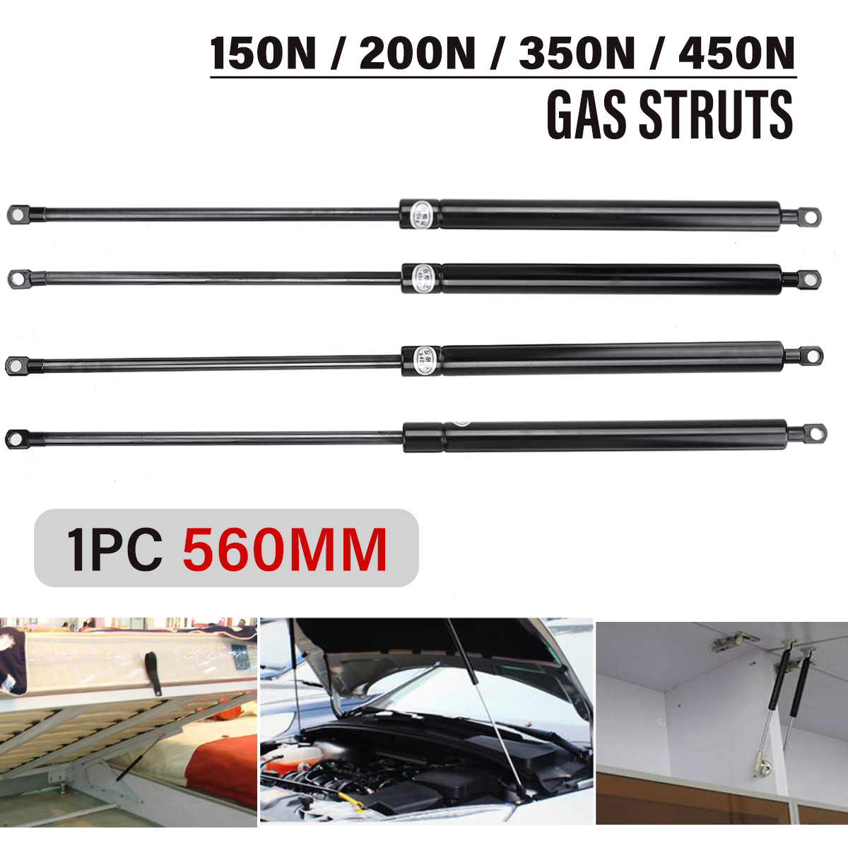 560mm-Universal-Car-Gas-Struts-Spring-150N--200N--350N--450N-Multi-Purpose-1772665-1