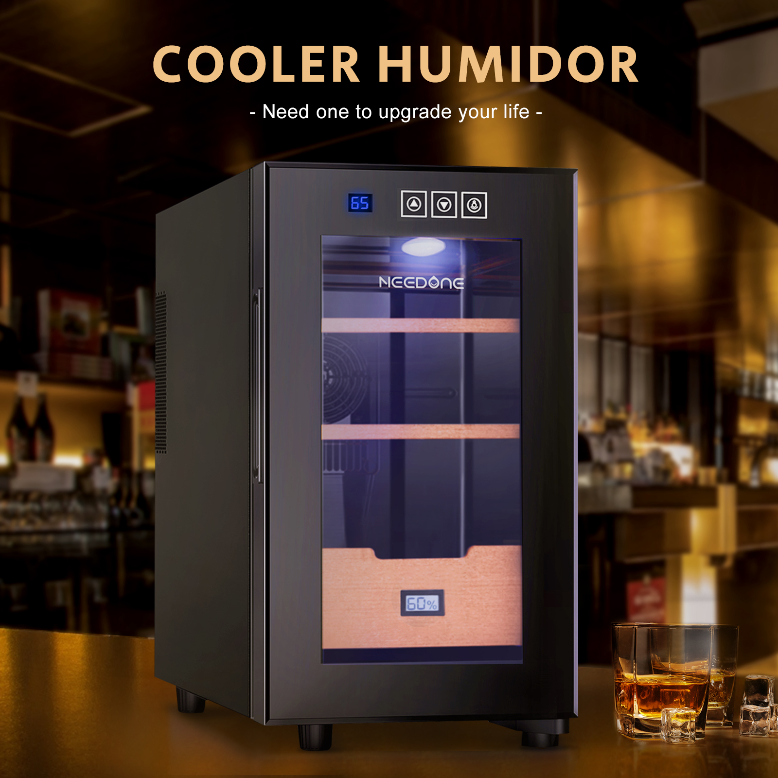 NEEDONE-23L-Cooler-Humidor-Electronic-Cooler-Humidor-with-Heating-150-Capacity-with-Spanish-Cedar-Wo-1939252-1