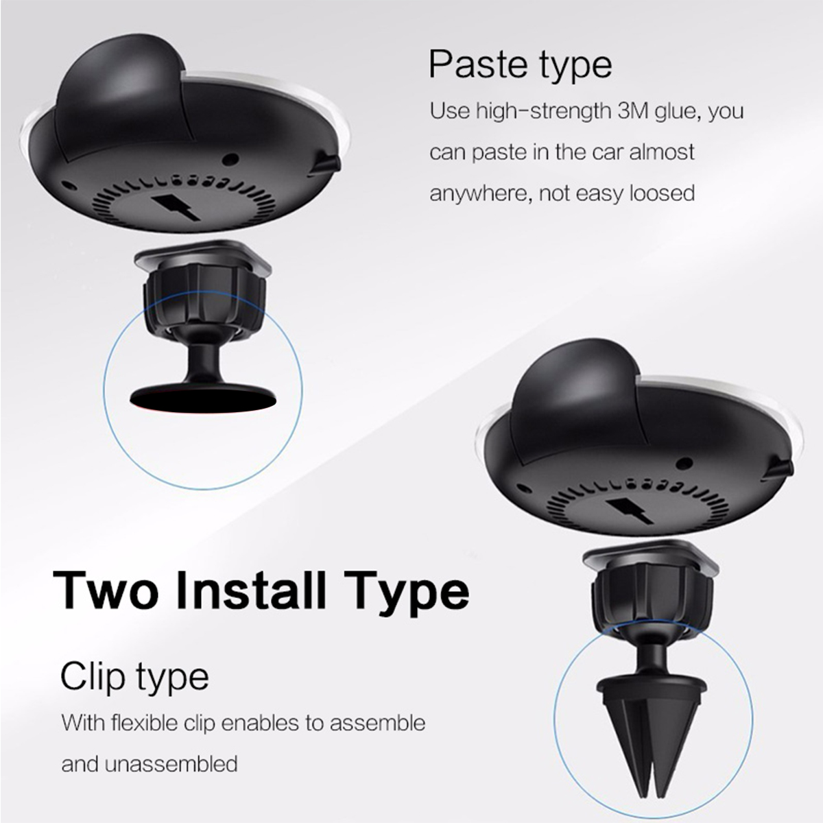 360-Degree-Wireless-Car-Mount-Charger-Dock-Air-Vent-Mount-Holder-for-iPhone-8-Plus-X-1206374-3