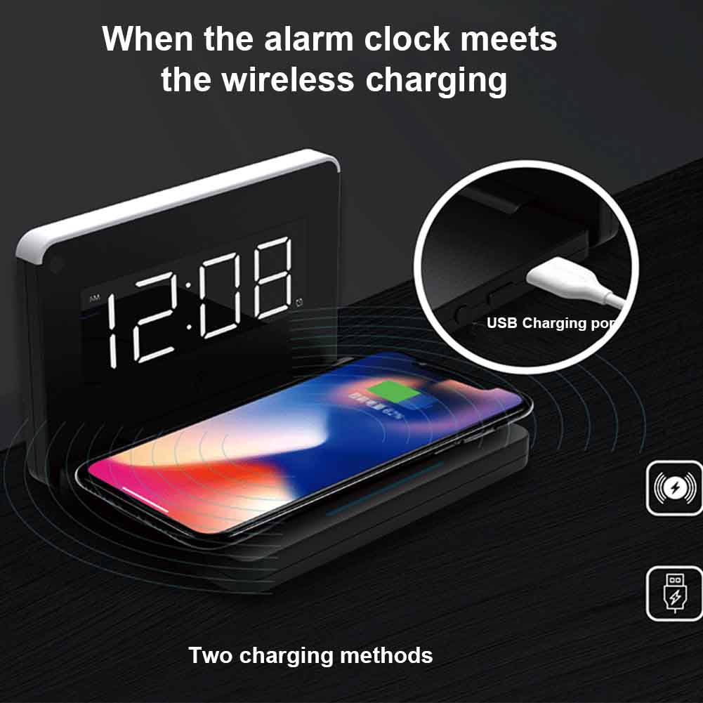 Bakeey-10W-Digital-Night-LED-Rectangle-Folding-Alarm-Clock-USB-Wireless-Charger-for-Samsung-Huawei-1628423-2