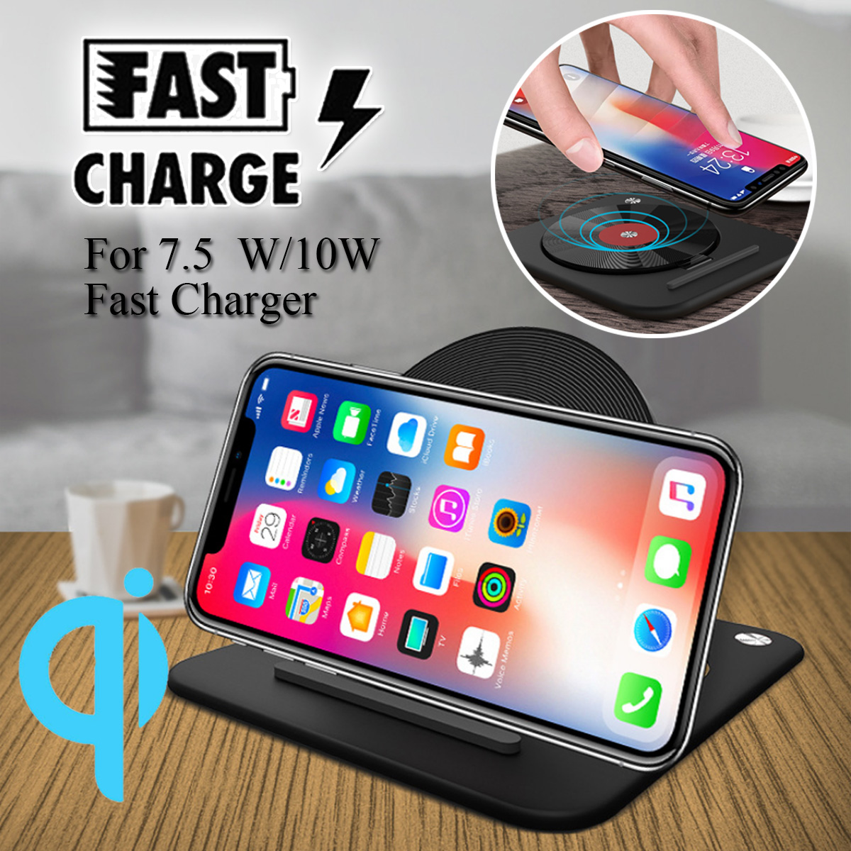 Bakeey-10W-Qi-Wireless-Charger-Collapsable-Fast-Charging-Pad-For-iphone-X-88Plus-Samsung-S8-S7-S6-1328956-1