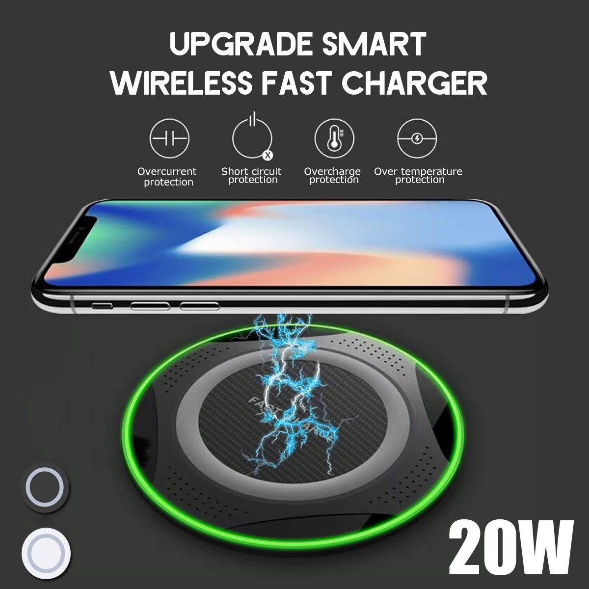 Bakeey-10W-Qi-Wireless-Fast-Charger-Charging-Pad-Mat-Metal-For-iPhone-XS-Mobile-Phone-for-Samsung-S1-1630972-4