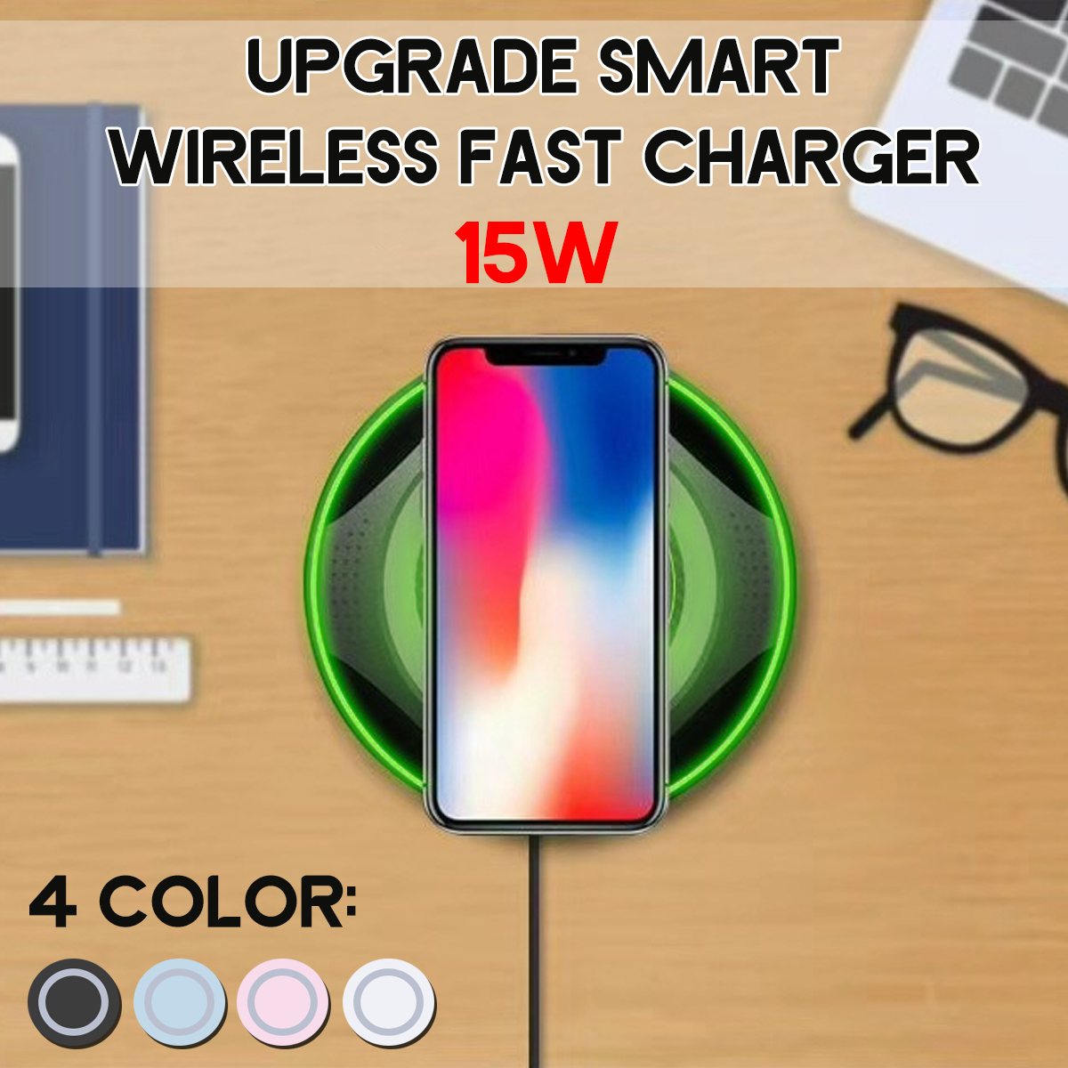 Bakeey-15W-Fast-Charge-Wireless-Charger-for-iPhone-for-Samsung-Huawei-1611848-2