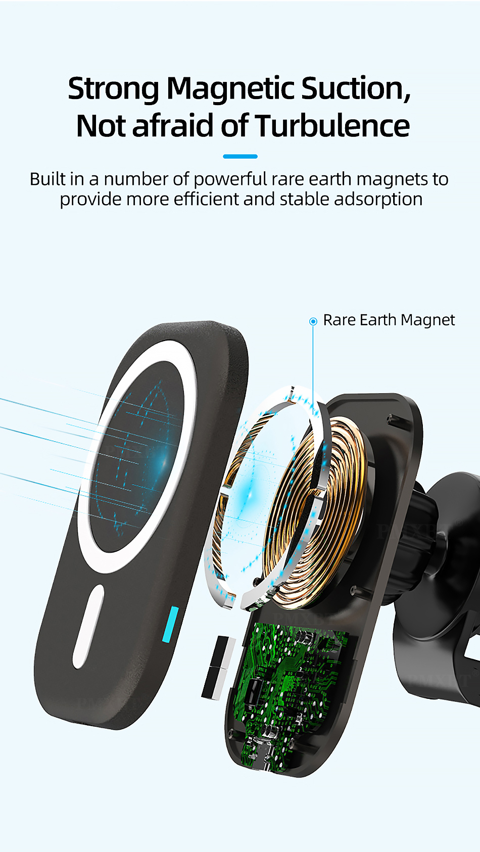 Bakeey-15W-Magnetic-Wireless-Car-Charger-AirVent-Mount-Fast-Charging-Stand-Phone-Holder-For-iPhone-1-1785970-3