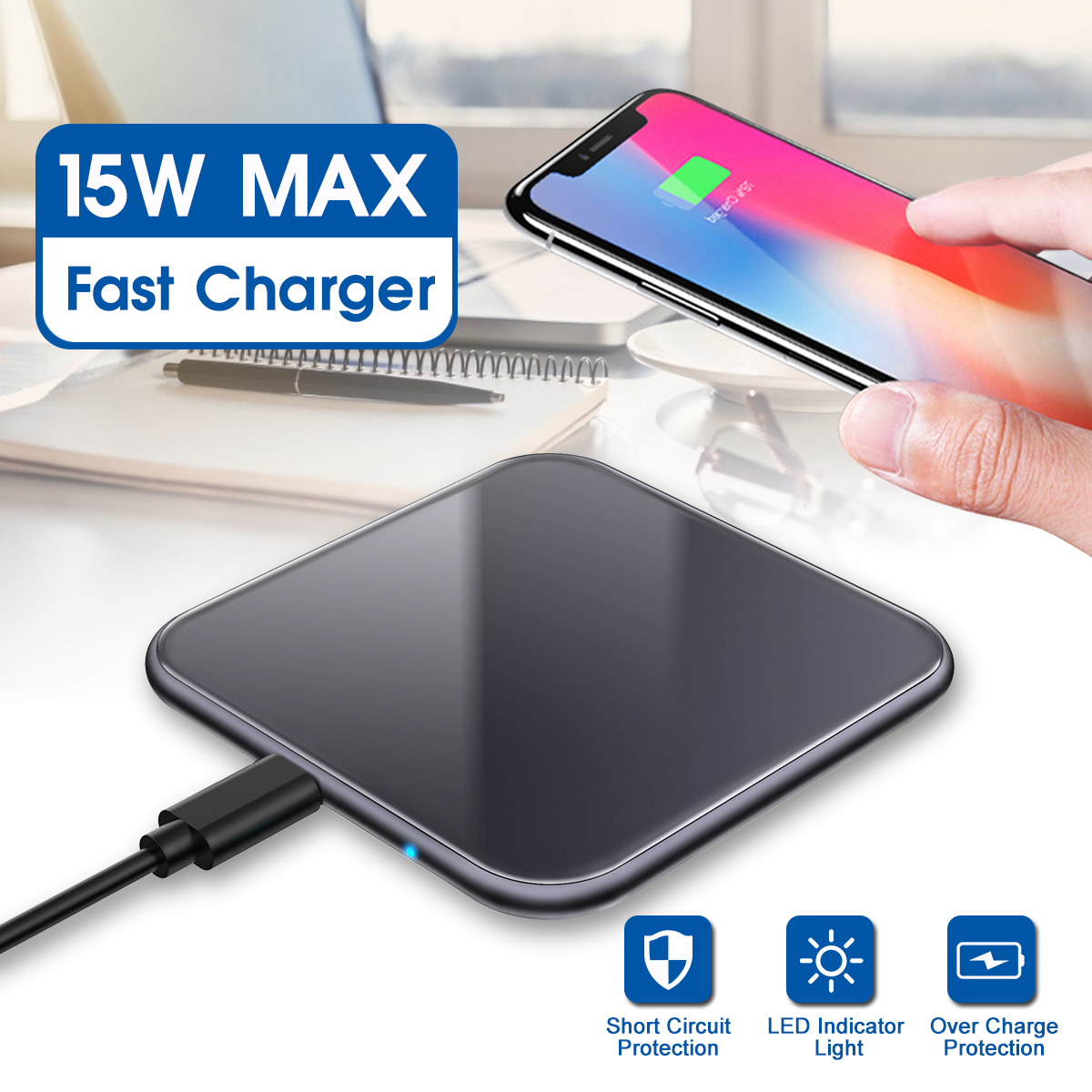 Bakeey-2-Colors-5W-Output-58mm-Thin-Mini-Wireless-Charger-for-iPhone-11-Pro-XR-X-for-Samsung-Huawei-1588699-1