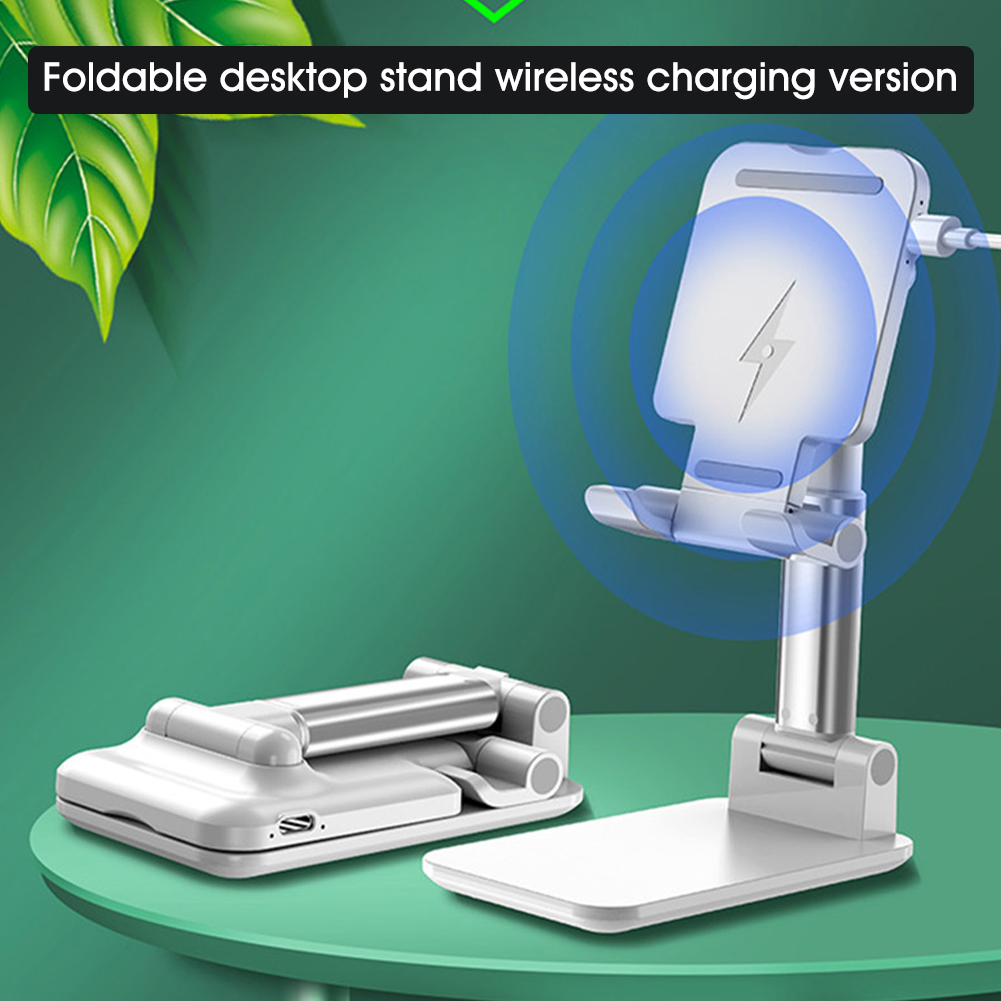Bakeey-2-In-1-10W-Wireless-Charger--Desktop-Foldable-Height-Adjustable-Phone-Holder-Tablet-Stand-For-1700258-1