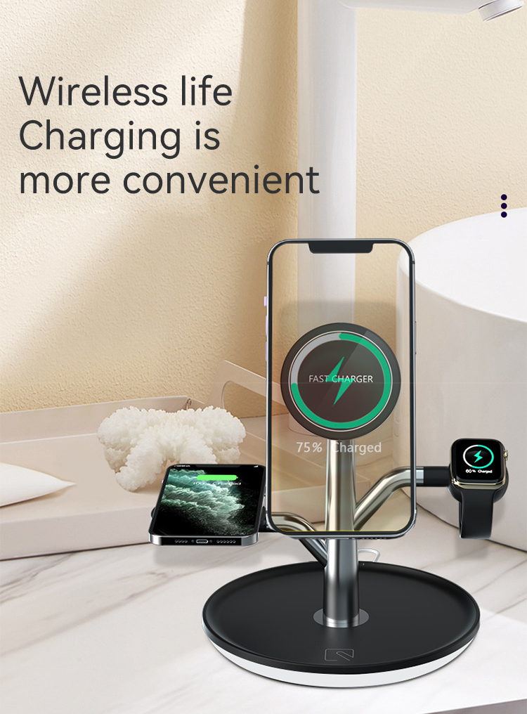 Bakeey-3-In-1-15W-Magnetic-Wireless-Charger-Fast-Wireless-Charging-Holder-For-Qi-enabled-Smart-Phone-1914445-2