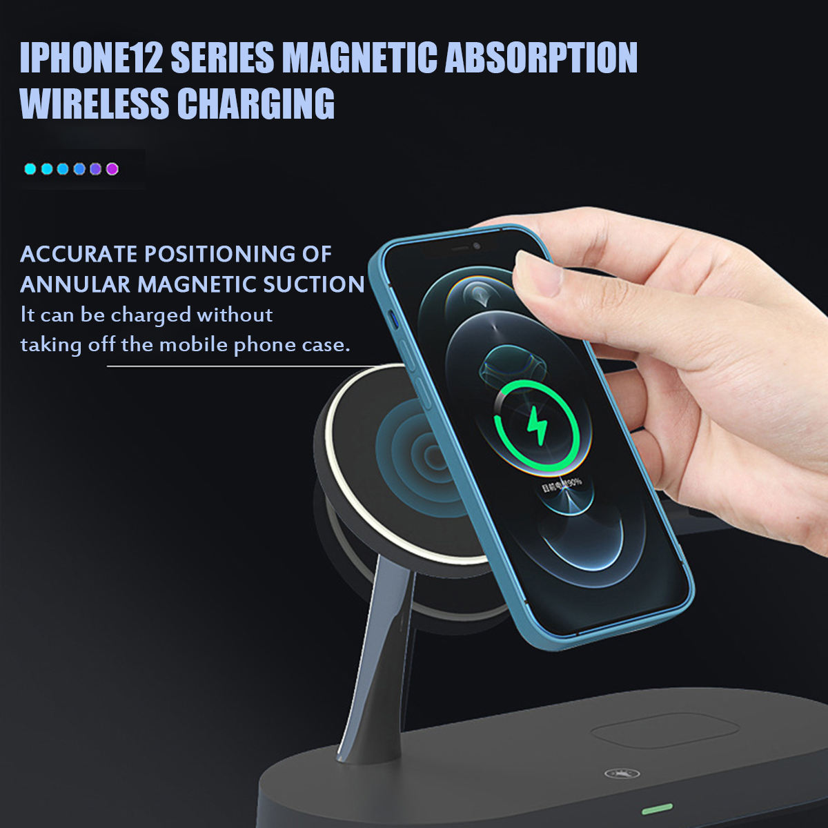 Bakeey-3-in-1-15W10W75W5W-Magnetic-Wireless-Charger-Night-Light-Fast-Charging-Stand-For-iPhone-13-Pr-1939082-4