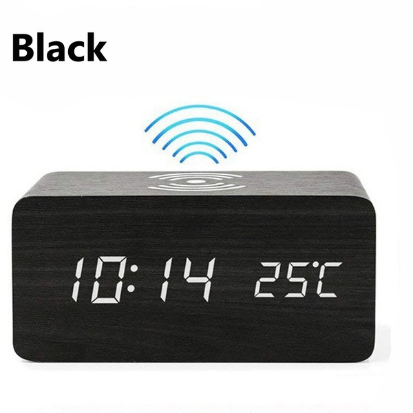 Bakeey-3-in-1-Qi-Wireless-Charger--LED-Digital-Alarm-Clock--Thermometer-Modern-Wooden-1638515-6