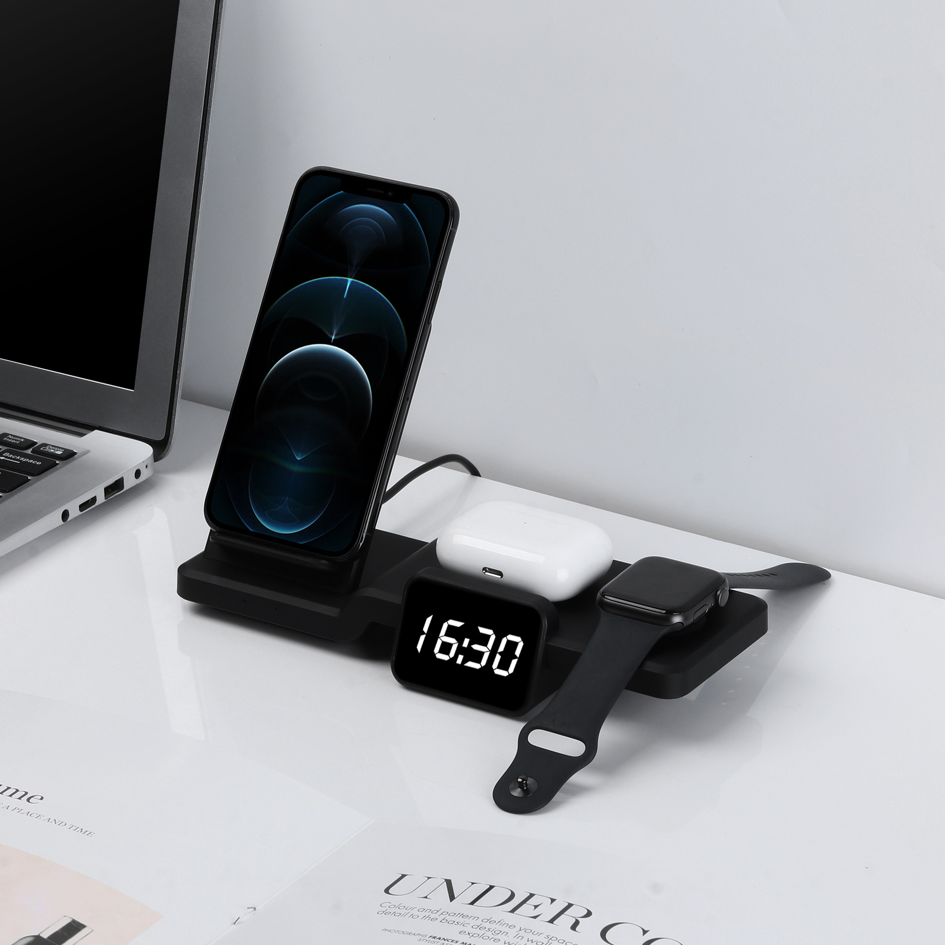 Bakeey-4-in-1-10W-75W-5W-Wireless-Charging-Vertical-Stand-With-Clock-Charger-Fast-Charging-Holder-Fo-1925815-8