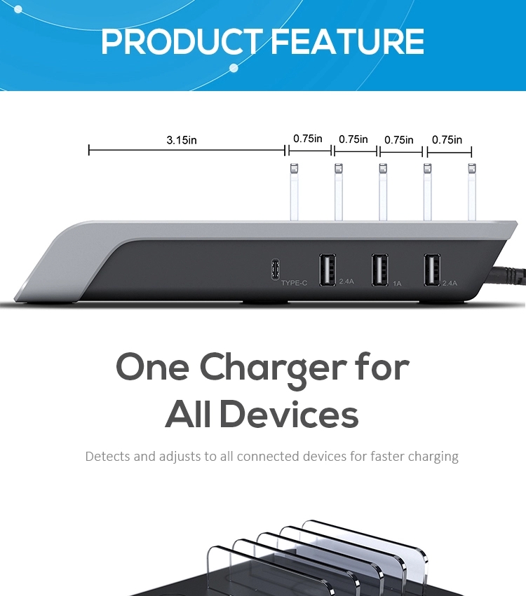 Bakeey-45W-9A-Four-USB-Type-C-LED-Indicator-Multifunctional-Fast-Charging-Wireless-Charger-Station-D-1646804-4