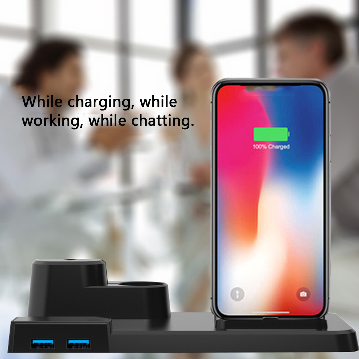 Bakeey-5-in-1-10W-QI-Wireless-Charger-For-iPhone-12-11Pro-XS-XR-for-iwatch-Airpods2-AirPods-Pro-1738920-4
