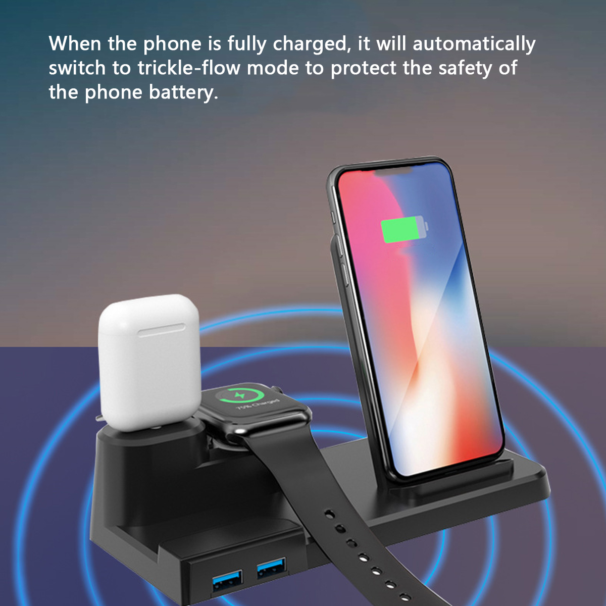 Bakeey-5-in-1-10W-QI-Wireless-Charger-For-iPhone-12-11Pro-XS-XR-for-iwatch-Airpods2-AirPods-Pro-1738920-5