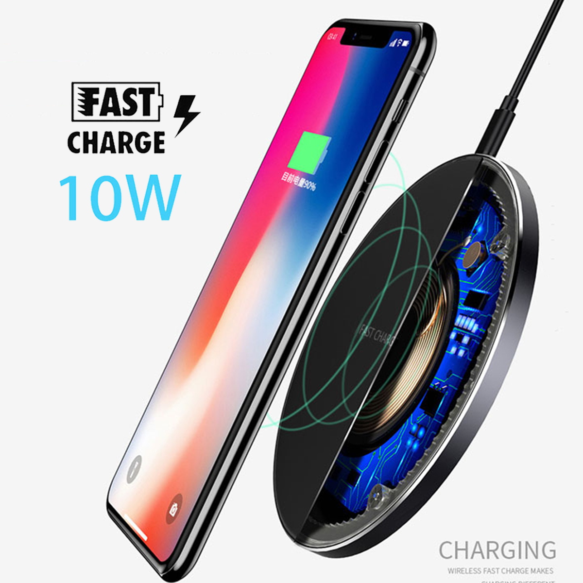 Bakeey-Aluminum-QI-Wireless-Fast-Charger-Charging-Dock-Pad-Mat-Phone-For-iPhone-XS-XR-X-1366096-6