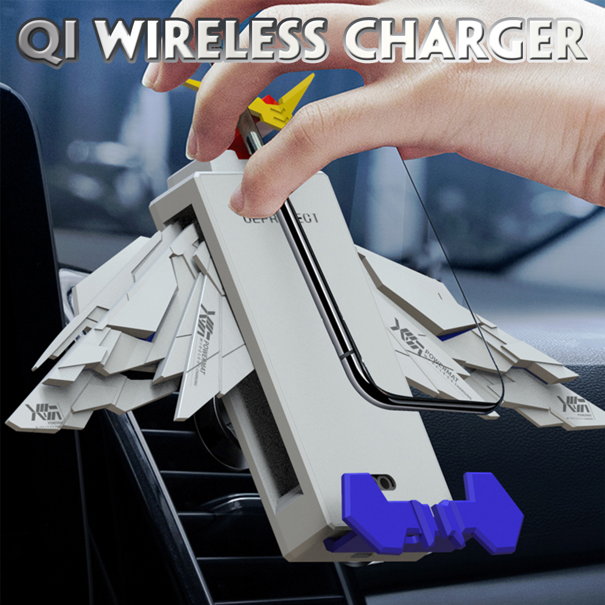 Bakeey-Wings-Folding-Qi-Wireless-Charger-Slim-Charge-Pad-For-Samsung-Note-8-S8-iPhone-X-8-Plus-1585437-1