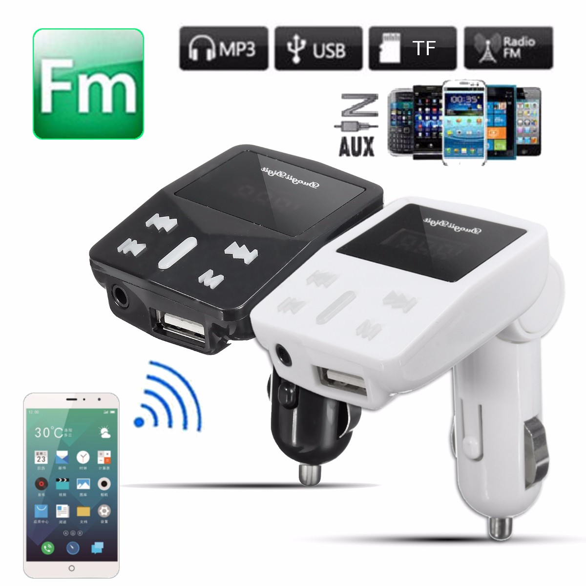 12Prime-LED-Display-Car-Kit-MP3-Player-FM-Transmitter-Modulator-MicroSD-Car-Charger-For-iphoneX-Sams-1235930-1