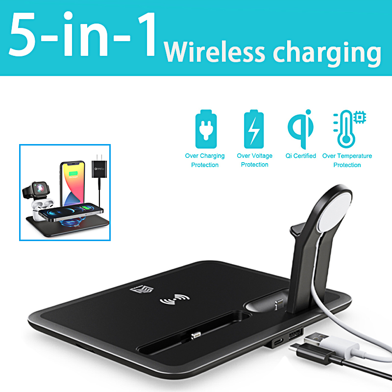 5-IN-1-15W-Qi-Wireless-Charger-Charging-Pad-Stand-Dock-Mobile-Phone-Holder-Stand-for-iPhone-iWatch-A-1913938-3