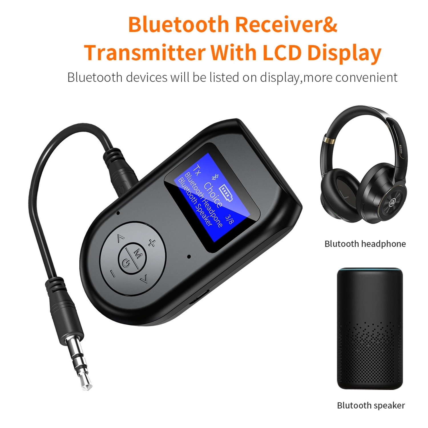 Bakeey-2-In-1-LCD-Display-bluetooth-Adapter-Transmitter-Receiver-Wireless-35mm-bluetooth-Transmitter-1795394-1