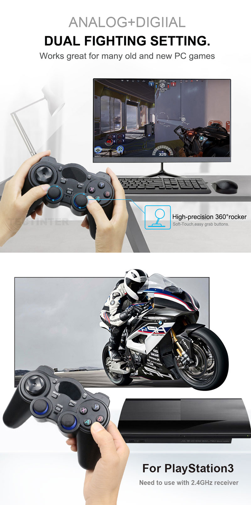 Bakeey-24G-Wireless-Game-Controller-Gamepad-Joystick-Joypad-for-PS3-for-Android-TV-Box-Tablets-1867145-1