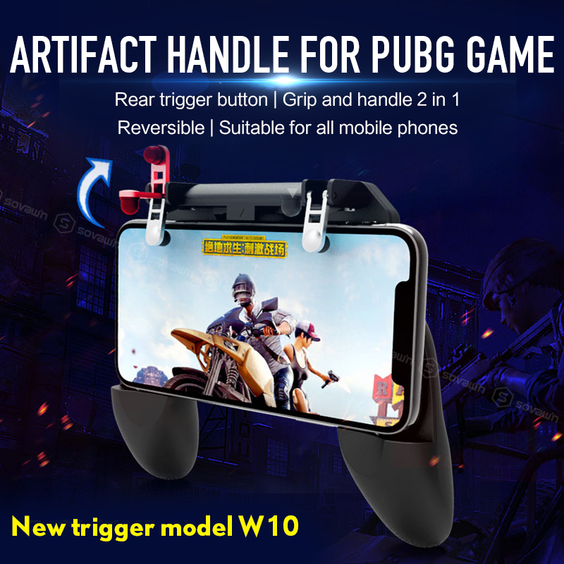 Bakeey-Foldable-Gamepad-Joystick-Game-Controller-Trigger-Mobile-Phone-Holder-For-PUBG-Phone-Game-1388376-1