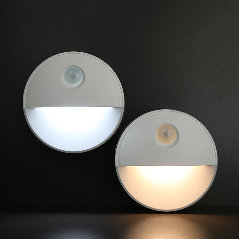 Bakeey-Infrared-Sensor-Night-Light-5M-Sensing-Distance-Warm-Half-Moon-Light-White-Light-Easy-Install-1794332-2