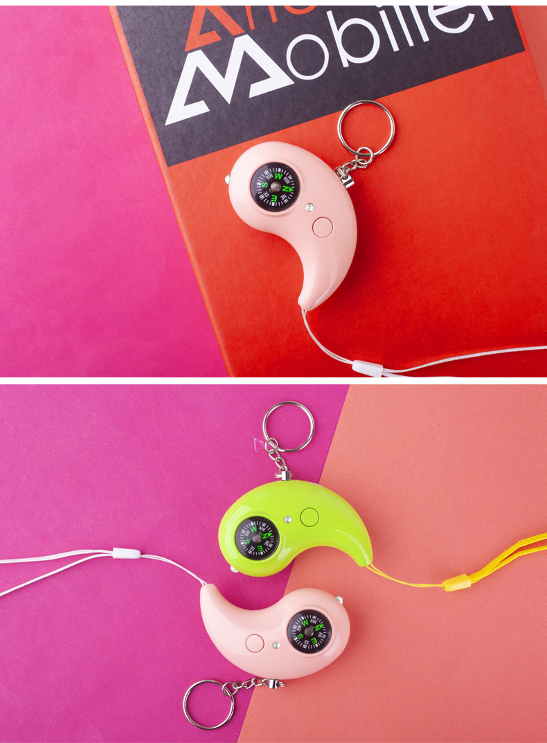 Bakeey-LED-Light-130db-Security-Protect-Alertersonal-Emergency--Anti-wolf-Alarm-Loud-Compass-Keychai-1613582-7