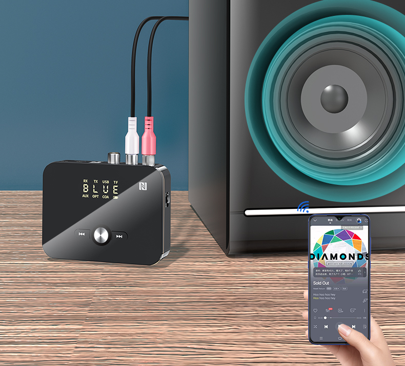 Bakeey-M8-NFC-enabled-bluetooth-V50-Audio-Transmitter-Receiver-35mm-Aux-2RCA-Wireless-Audio-Adapter--1892076-17