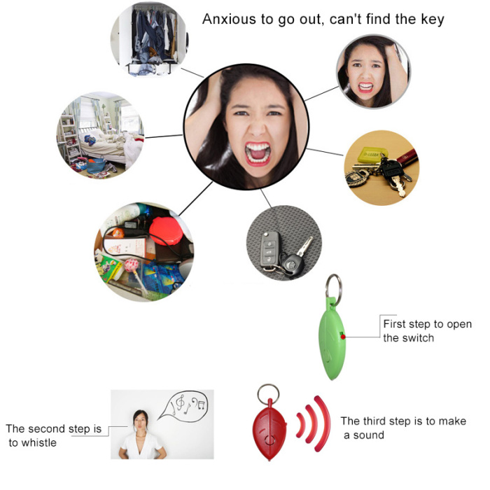Bakeey-Mini-LED-Light-Anti-lost-Whistle-Finder-Beeping-Remote-Key-Bag-Wallet-Locators-Alarm-Reminder-1620191-2